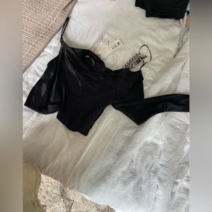 one shoulder going out top